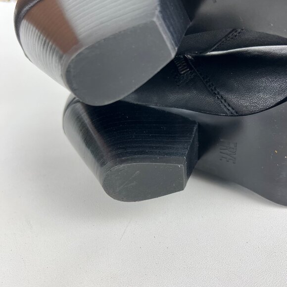Frye Womens Reina Western Ankle Booties Black Leather Pointy Toe Boots size 9M - Picture 14 of 16